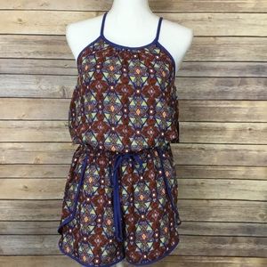 Bebop Geometric Print Romper